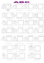 English Worksheet: The ABC