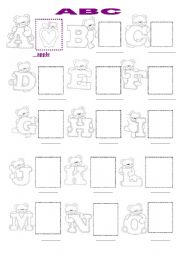 English Worksheet: ABC