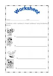 English Worksheet: Present Continuous Tense