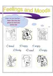 English Worksheet: Feelings and Moods