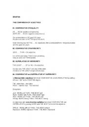 English Worksheet: Comparison of Adjectives
