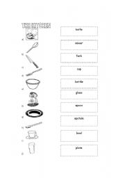 English Worksheet: The kitchen