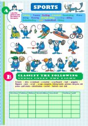 English Worksheet: Sports and equipment. Key included (editable)