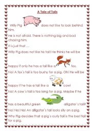 English Worksheet: Children`s tales