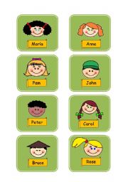 English Worksheet: Who Is Who Flashcards 1.