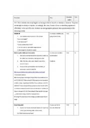 English Worksheet: describing classmate lesson plan