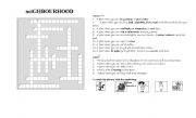 English Worksheet: Parts of the city crossword puzzle