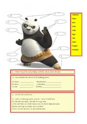 English Worksheet: panda body parts