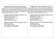English worksheet: rewrite the sentences different tense forms