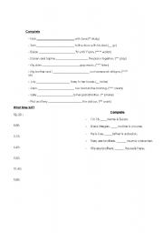 English worksheet: Mix