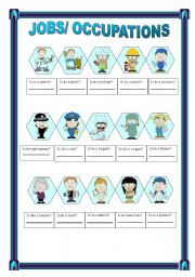 English Worksheet: JOBS/ OCCUPATIONS/ PROFESSIONS                                             