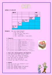 English Worksheet: LEVELS OF ABILITY