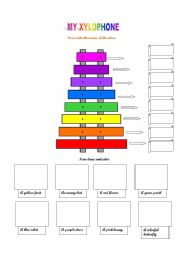 English Worksheet: My Xylophone