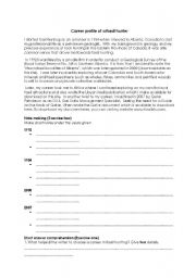 English Worksheet: Fossil Hunter - Note making and short answer comprehension