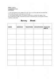 English Worksheet: communicative skills