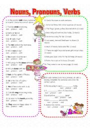 Nouns, Pronouns, and Verbs