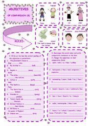 ADJECTIVES OF COMPARISON  -  4th ws