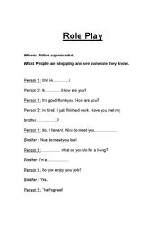 English worksheet: Jobs-Role play