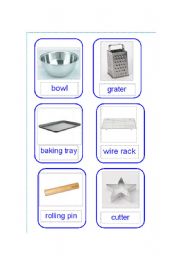 English worksheet: Cheese Biscuit utensil cards