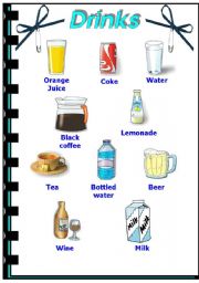 English Worksheet: Drinks