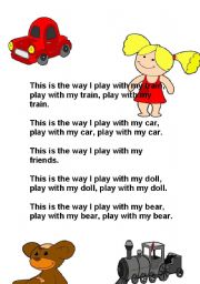 English Worksheet: Toys song
