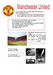 English Worksheet: MANCHESTER UNITED - HISTORY&FACTS
