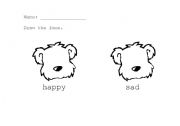 English Worksheet: Happy / Sad