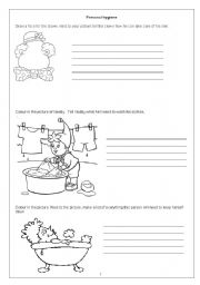 English Worksheet: Personal hygiene