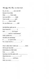 English Worksheet: Wish you were here by Pink Floyd