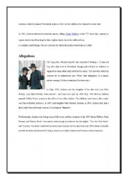 English worksheet: Superstar Michael Jackson Page3