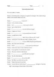 English Worksheet: Question words