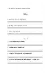 English worksheet: Movie activity - Ladder 49