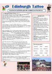 English Worksheet: Edinburgh Tattoo