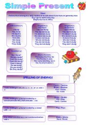 English Worksheet: Simple Present