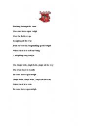 English Worksheet: Jingle Bells Song