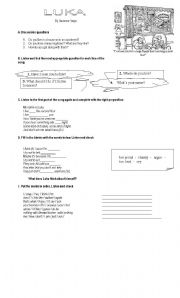 English Worksheet: Luka by Suzanne Vega