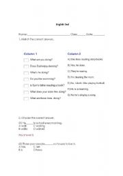 English Worksheet: General English Test