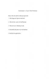 English Worksheet: Road Runner Worksheet