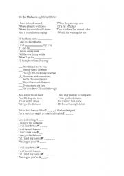 English worksheet: Song: Go the Distance