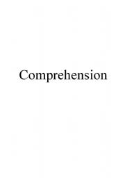 English Worksheet: 6 Reading Comprehension Exercises