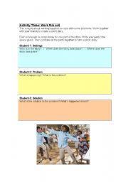English worksheet: Work It Out story