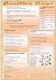 English Worksheet: Genitive Case