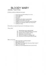 English worksheet: Bloody Mary, TV series Supernatural