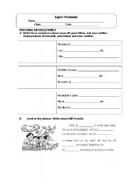 English worksheet: Personal Information