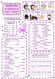 English Worksheet: ADJECTIVES OF COMPARISON - 5 of 5