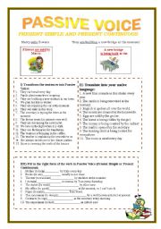 English Worksheet: Passive Voice