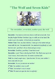 English Worksheet: A tale for little children