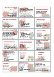 Connectives and Ready Sentences to Practice Conversation 3