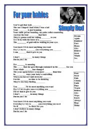 English Worksheet: For your babies