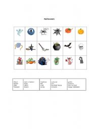 English worksheet: Halloween